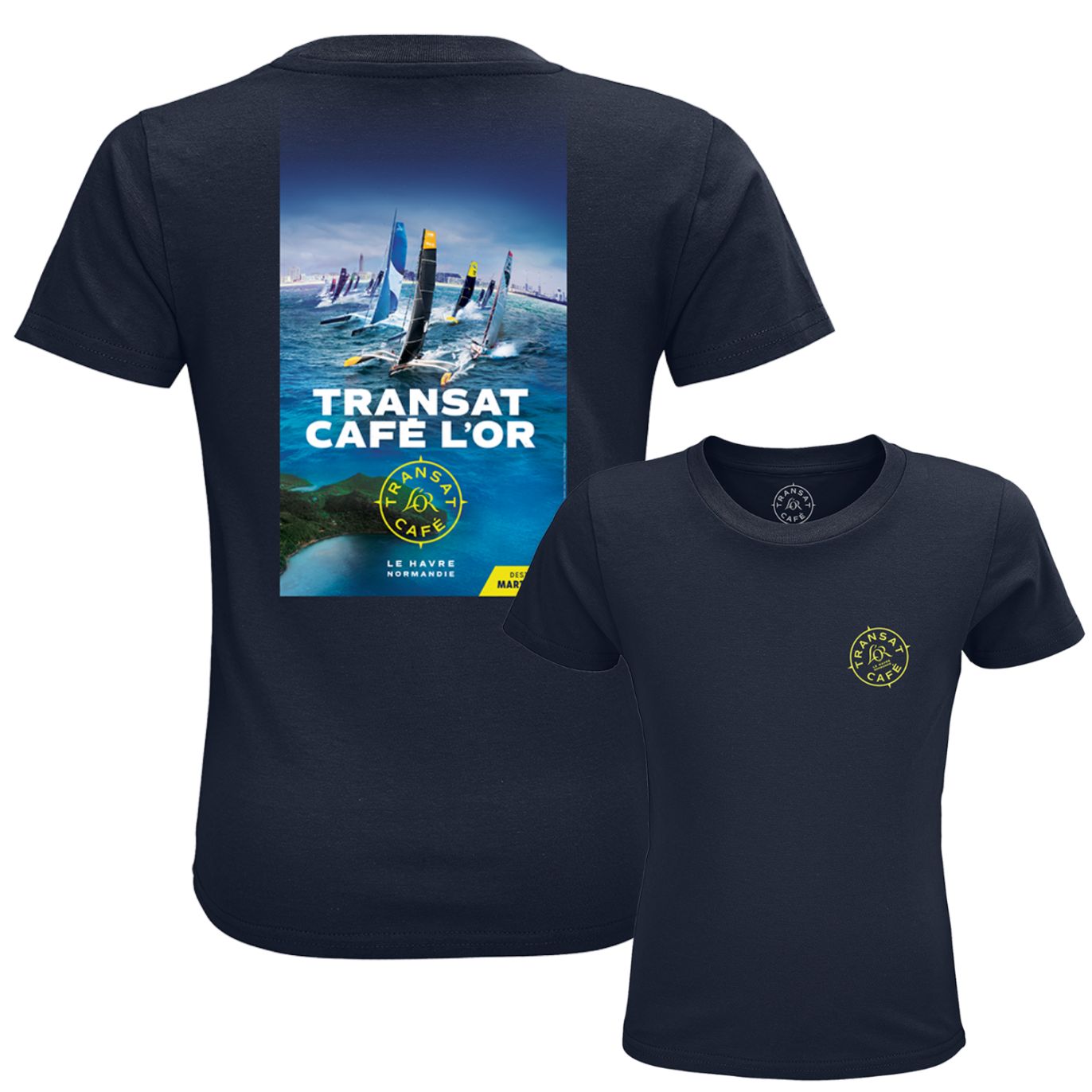 T-shirt Affiche ENFANT TRANSAT CAFÉ L'OR 2025